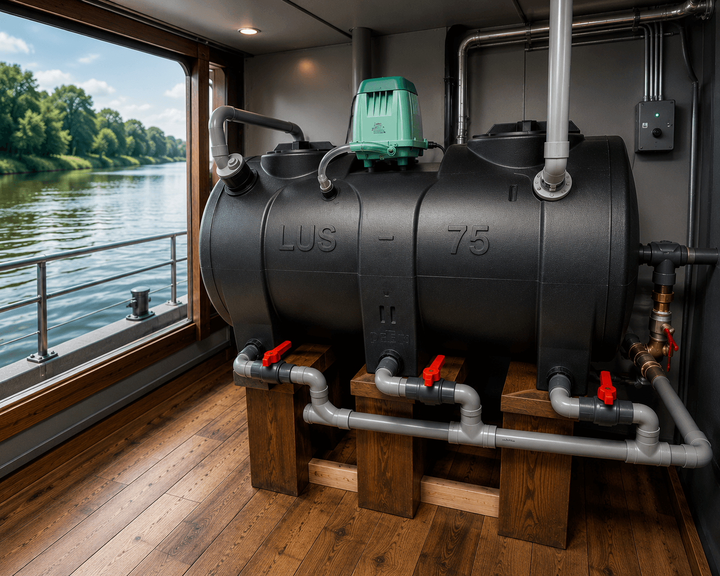 Traitement compact des eaux usées à bord