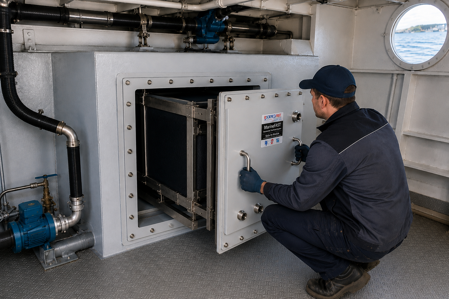 MarineFAST Slide-In et intégration à bord d'un bateau professionnel
