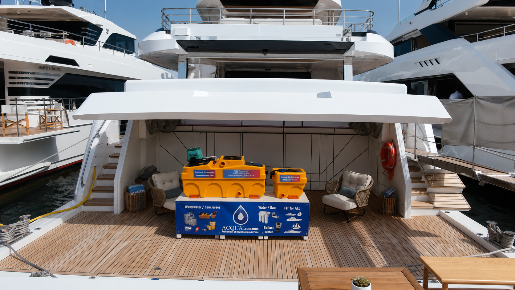 Ahead Tank présenté sur yacht au Cannes Yachting Festival